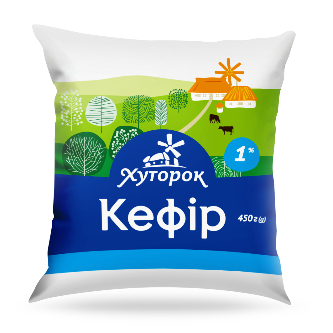 Кефір ХУТОРОК 1%, 450г